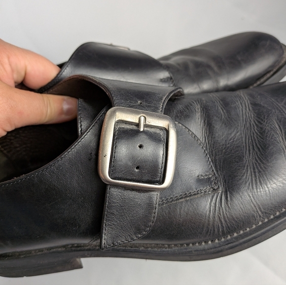 BASS Vintage Men Formal And Casual Leather Flat Slip On Shoes Size 10.5 - Picture 6 of 10